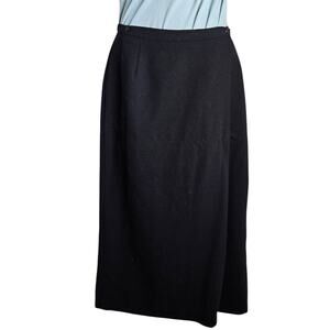 Gap Womens Wrap Around Maxi Skirt Size 12 Black Lined Work Office Basic